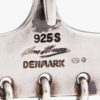 Bent Gabrielsen, a sterling silver pendant for Hans Hansen, Denmark.