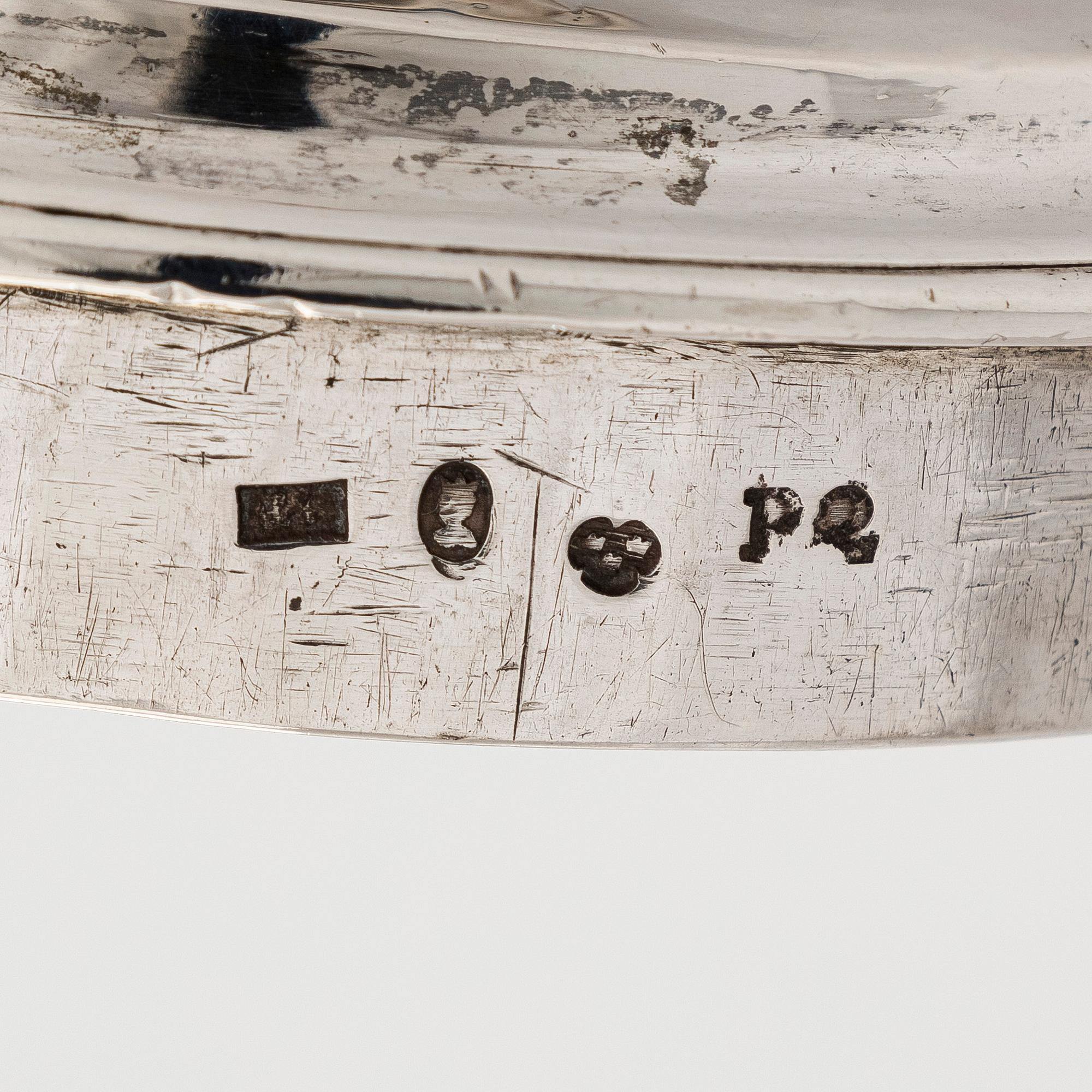 A Gustavian silver coffee pot, maker's mark of J. Henrik Frodell, Stockholm 1797.