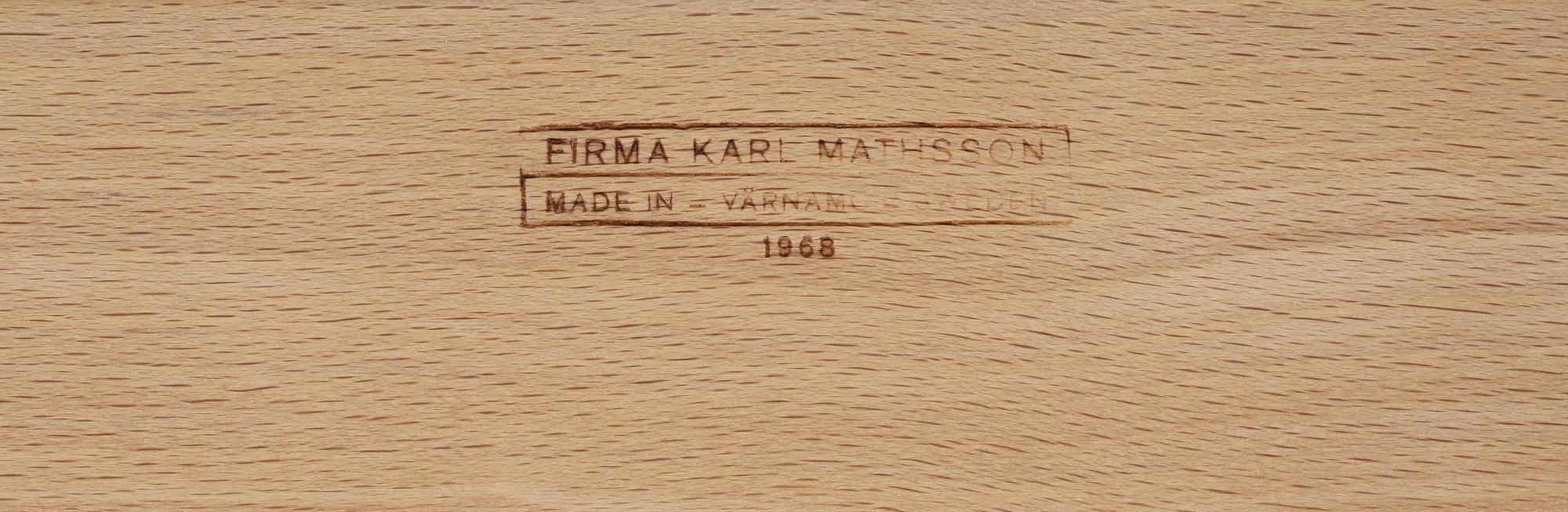 FÅTÖLJ, "Eva", Bruno Mathsson, Firma Karl Mathsson, Värnamo, 1968.
