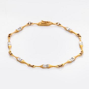 Björn Weckström, a 14K gold and platinum bracelet 'Arabesque' for Lapponia 1992.