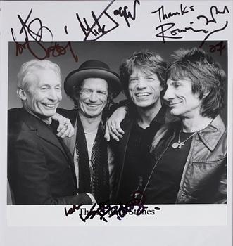 THE ROLLING STONES, foto med autografer, dat -07.