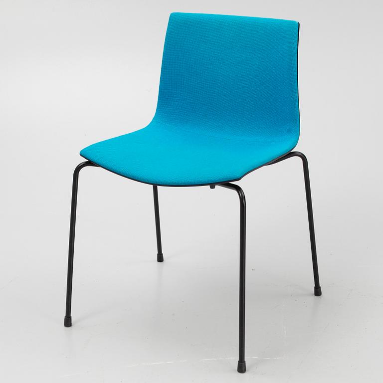 Lievore Altherr Molina, a set of seven 'Catifa' chairs, Arper, Italy.