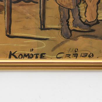 Carl Kylberg, "Komöte, Gråbo".