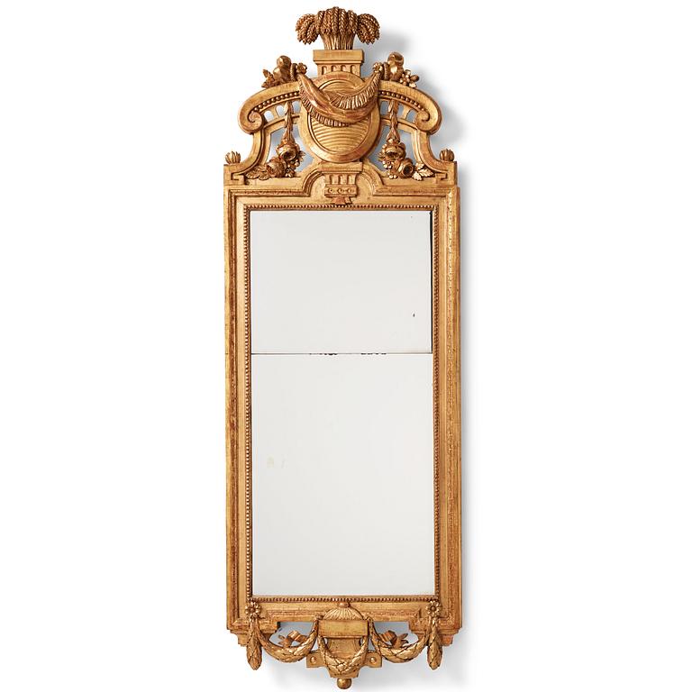 A Gustavian mirror by J. Åkerblad 1781.