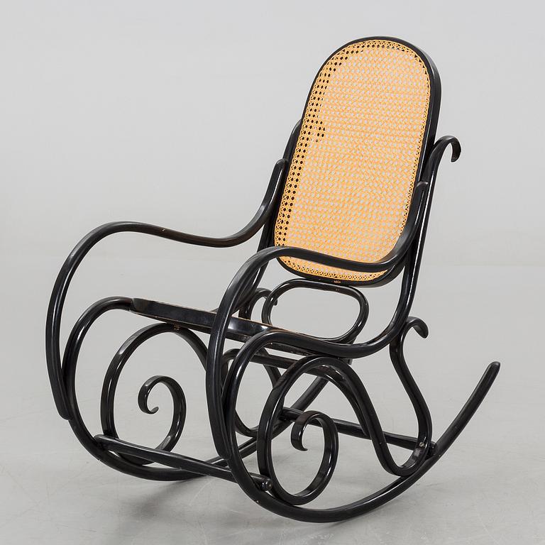 A Thonet style rocking chair, Poland.