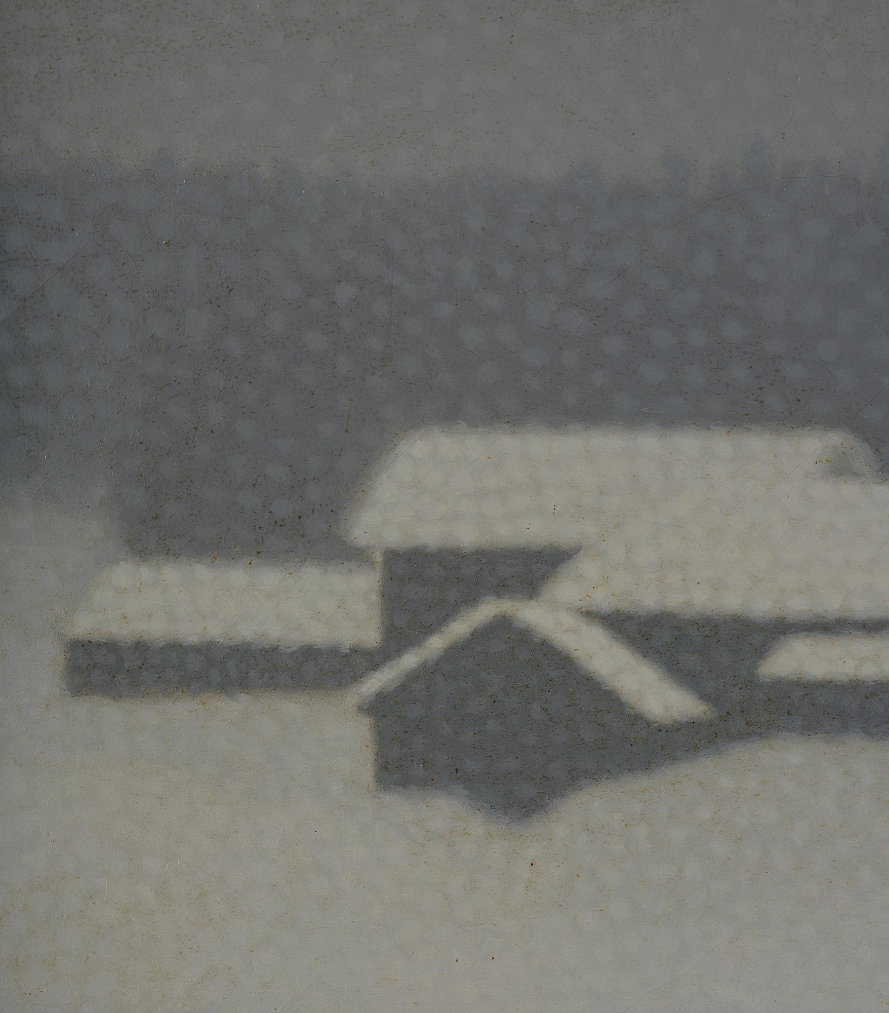 Bror Lindh, Rowan berries in a winter landscape.