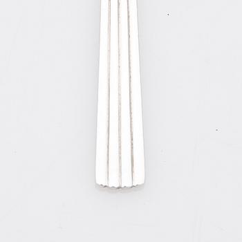 Georg Jensen, kaffeskedar, 11 st, sterling silver, modell "Bernadotte", design Sigvard Bernadotte, Köpenhamn, Danmark.