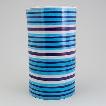 STIG LINDBERG, a faience vase, Gustavsberg 1960s.