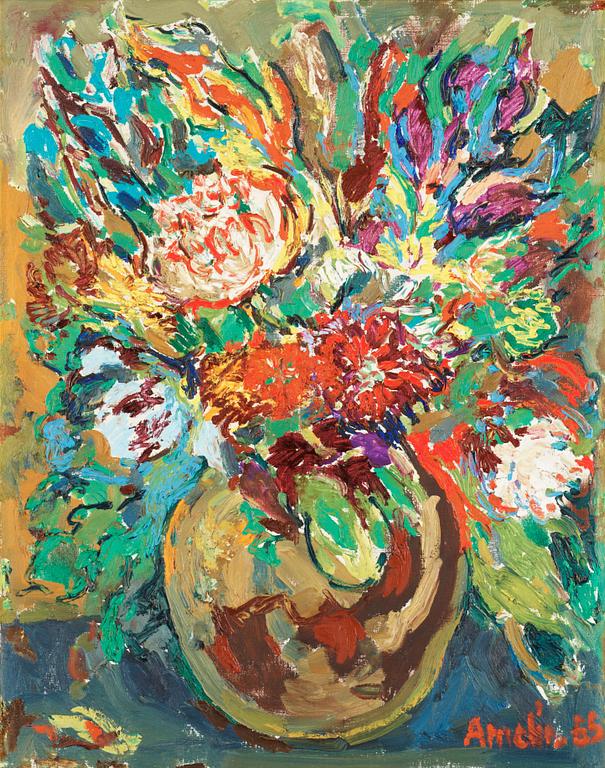 Albin Amelin, Still Life with Flowers.