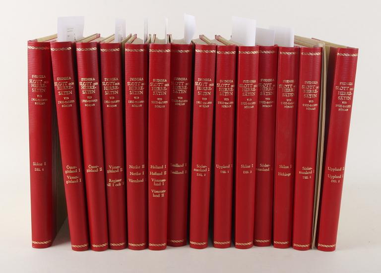 BOK, 14 vol. "Svenska slott och herresäten vid 1900-talets början".