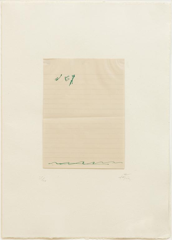 Antoni Tàpies, "El pa a la barca".