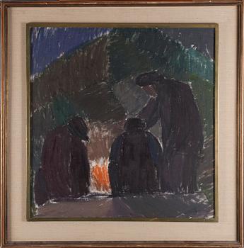 OLAVI MARTIKAINEN, olja på duk, uppfodrad på pannå, signerad och otydlig datering.