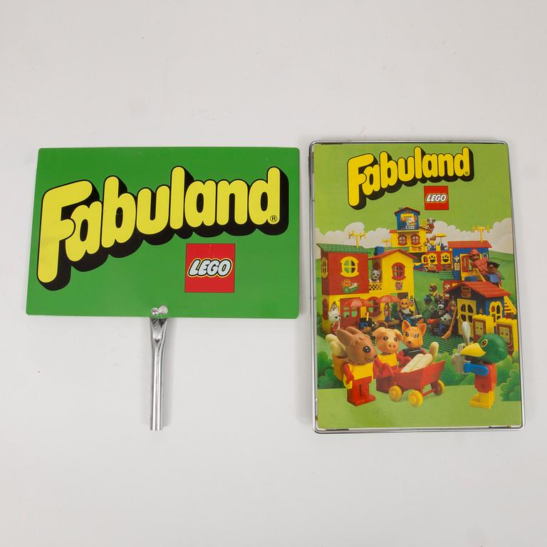 A set of 5 Lego store displays "Fabuland", 1970/80s.