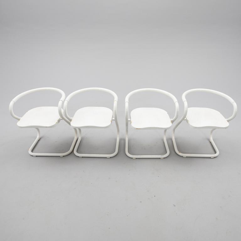 Börge Lindau & Bo Lindekrantz, chairs/stools 4 pcs "S70-3", Lammhults Möbel AB late 20th century.