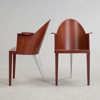 KARMSTOLAR, ett par. "Royalton" Philippe Starck, Frankrike, Aleph.