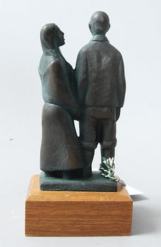 SKULPTUR, brons, efter Axel Olsson.