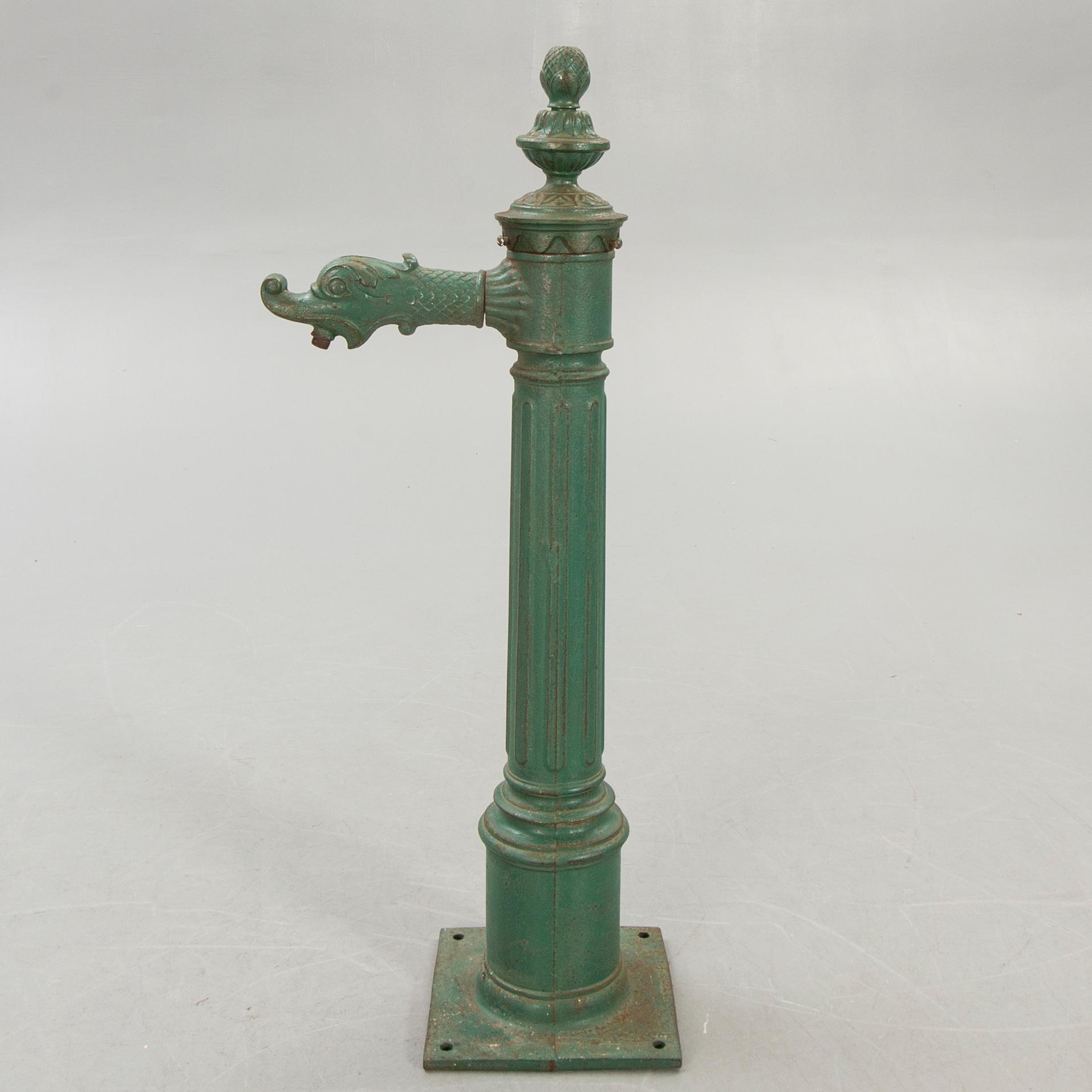 Vattenpost, 1900-talets början gjutjärn.