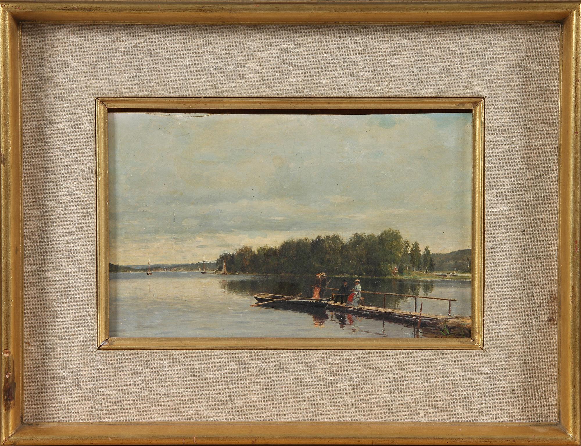 OSCAR OHLSON, olja på duk, sign.