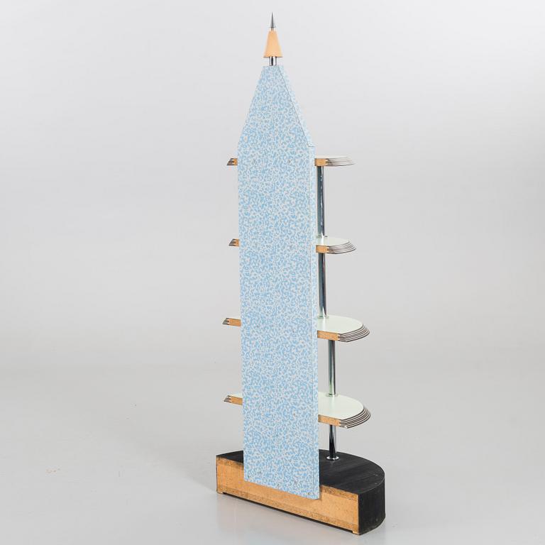 HYLLA, Ettore Sottsass, "Spugnato Laminati", Memphis studio, Alchimia, Milano.