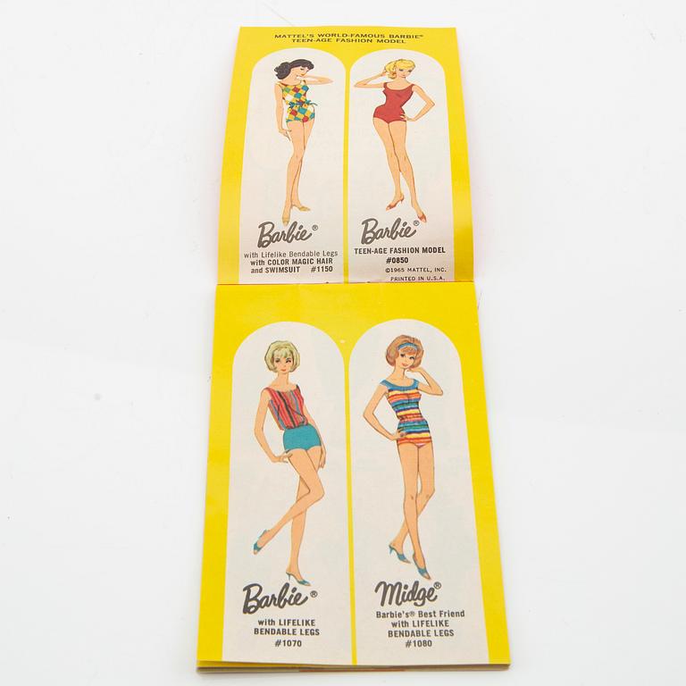 Barbie, docka, vintage "American Girl", Mattel 1966.