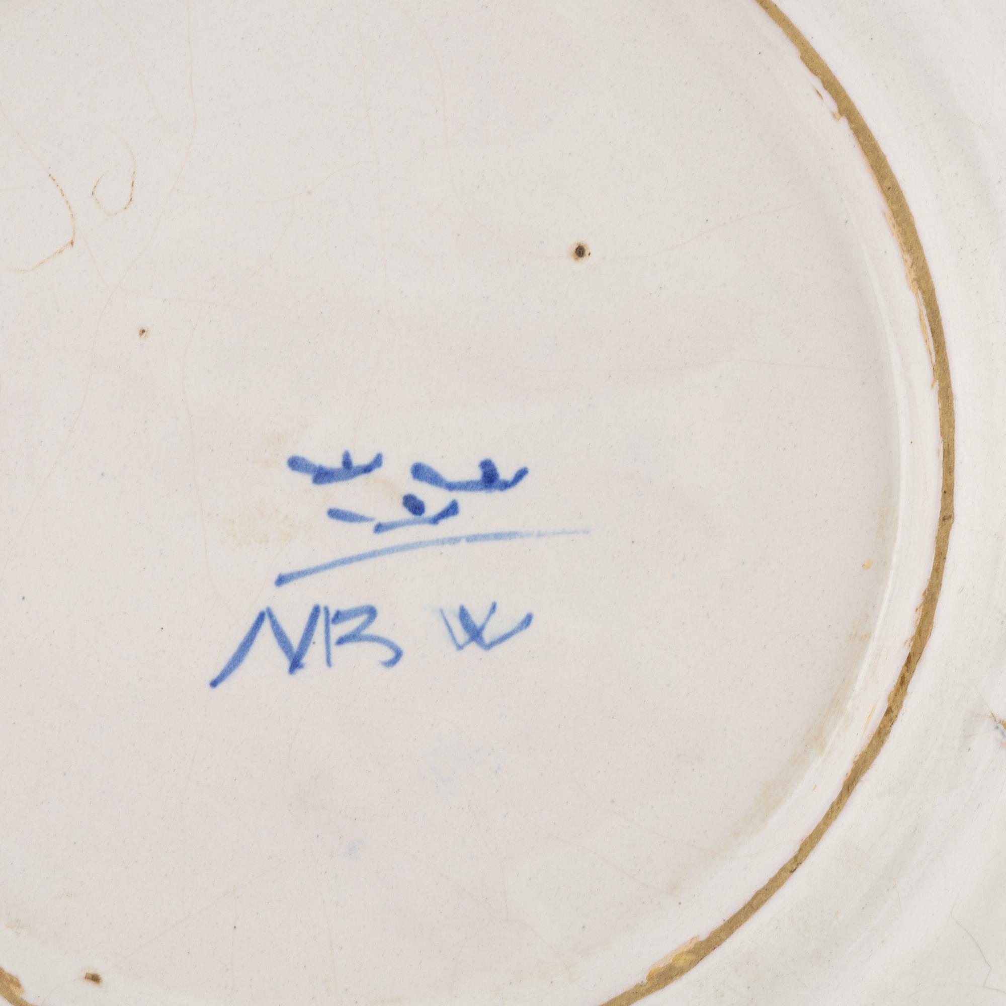 Fat, fajans, Marieberg, 1700-tal.