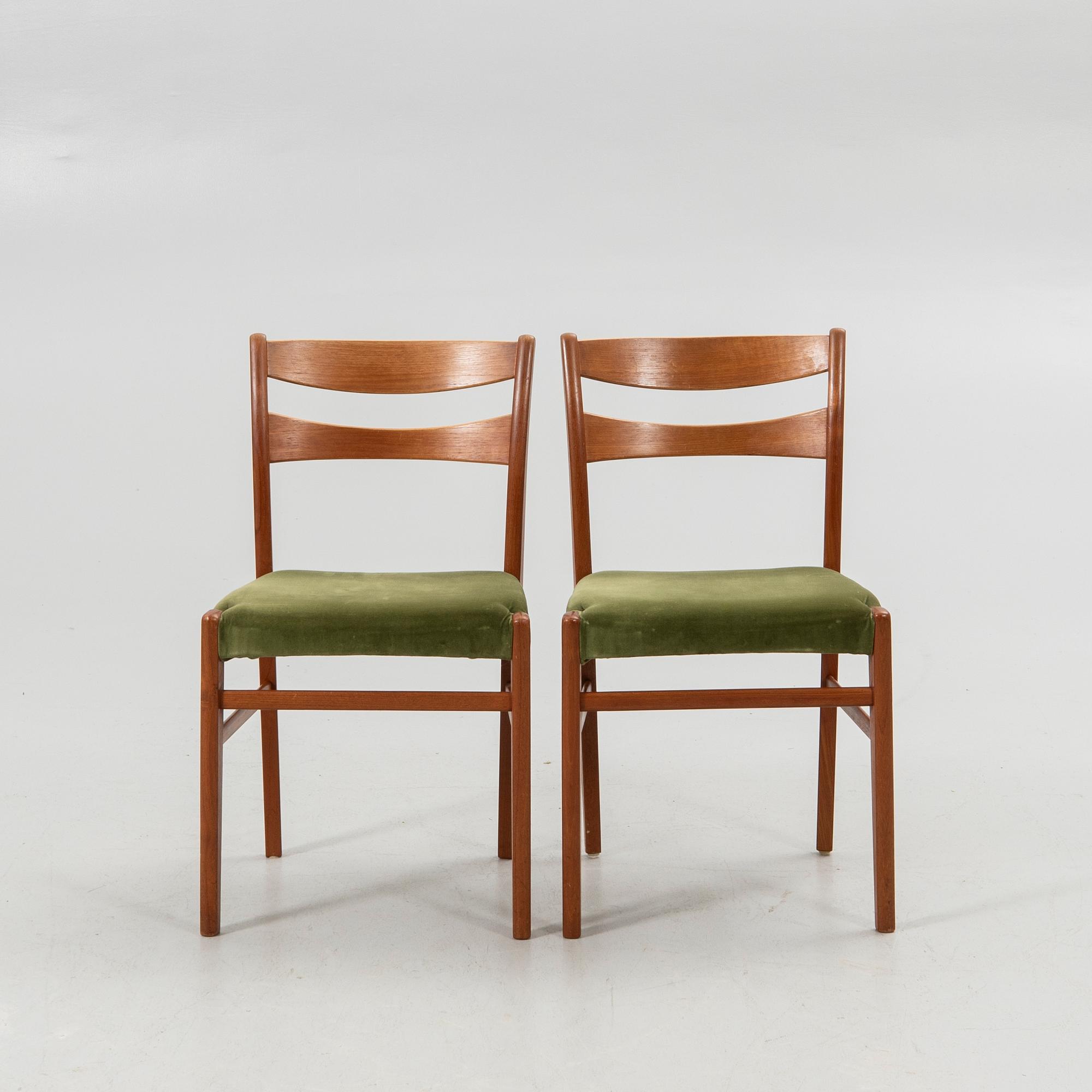 Chairs, 6 pcs, probably Troedssons Möbler, Furulund, mid-20th century.