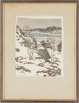 Roland Svensson · ROLAND SVENSSON, färglitografi, signerad, numrerad 118/350.