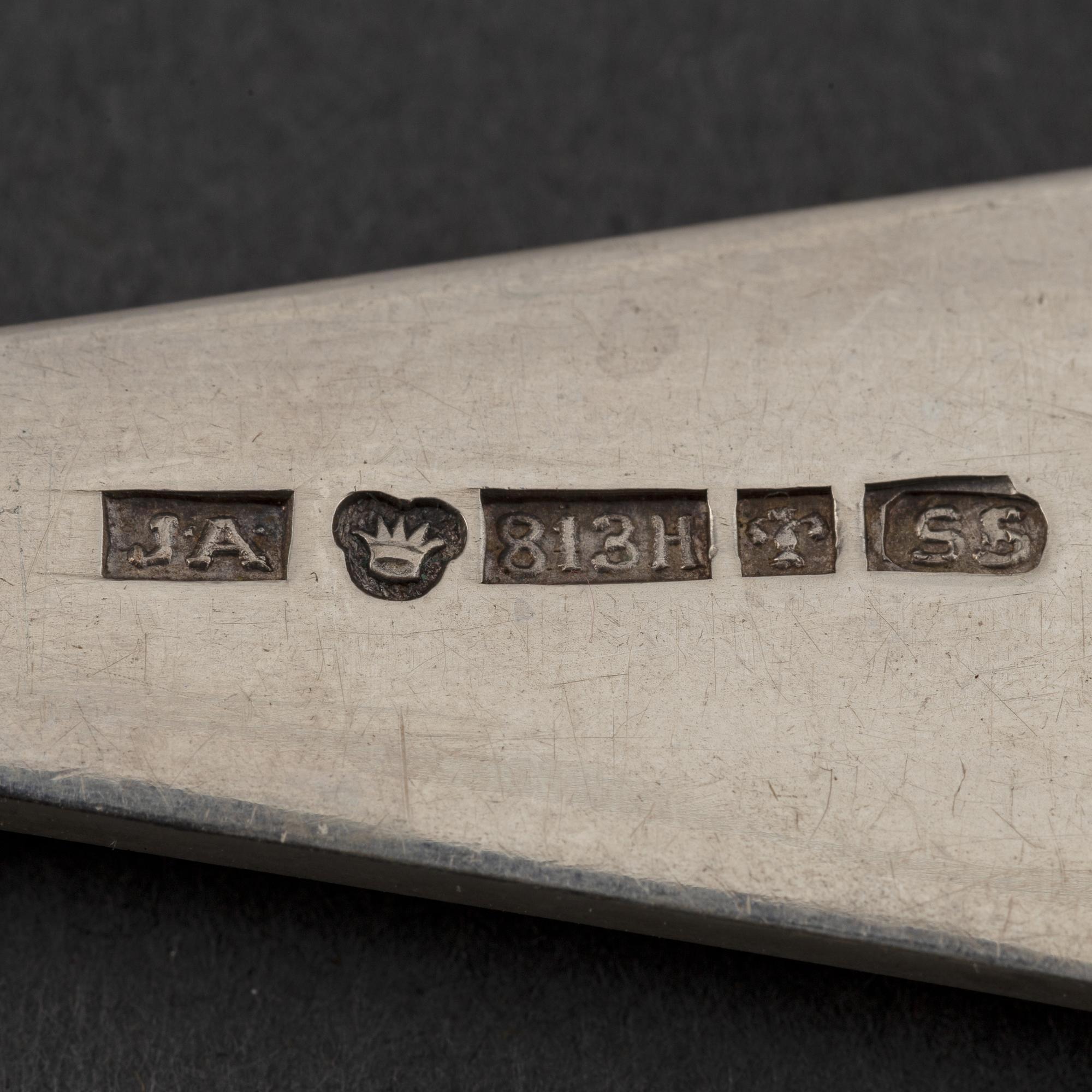 J Appelgren, bestickservis, 48 delar, silver, Vasa, Finland 1923-24.