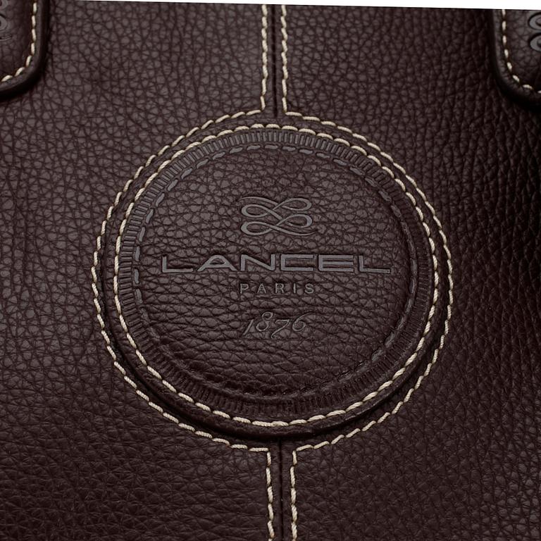 LANCEL, a brown leather bag.