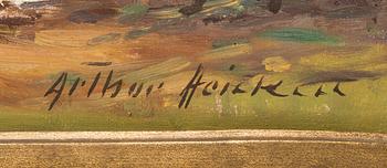 Arthur Heickell, olja på duk, signerad.