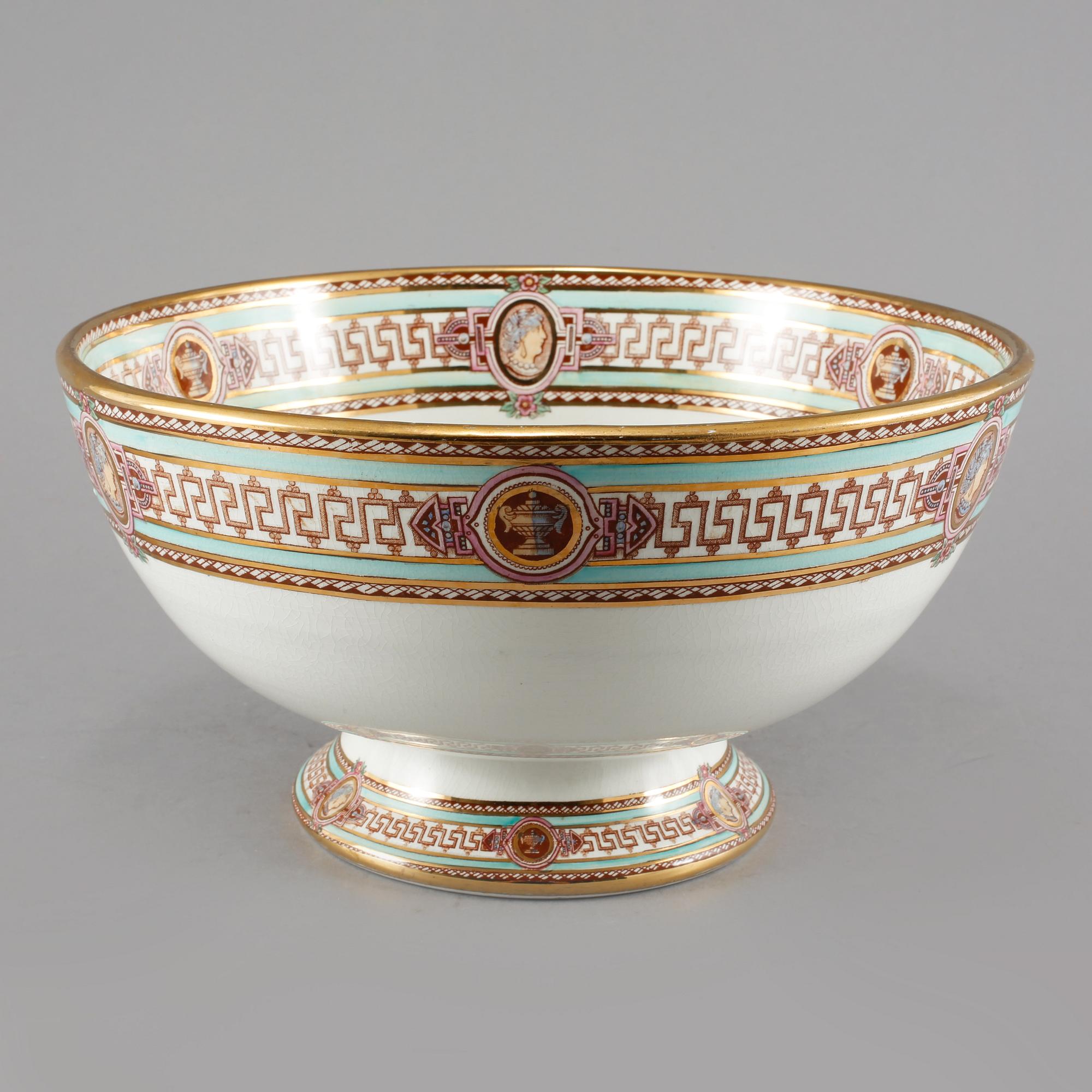 BÅLSKÅL, flintgods, "Svea", Gustavsberg, 1860-1913.