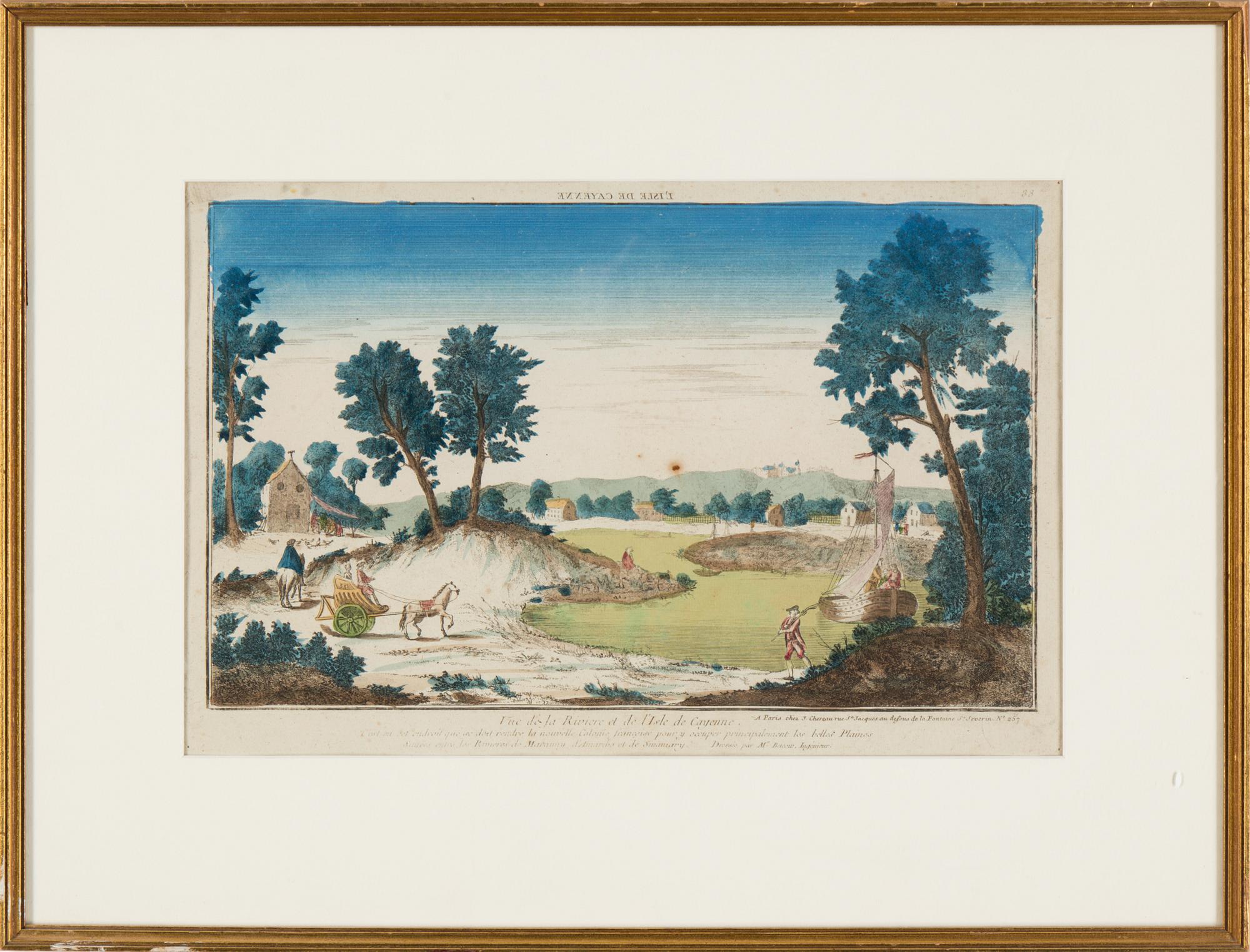AN ENGRAVING, late 1700s/ early 1800s.