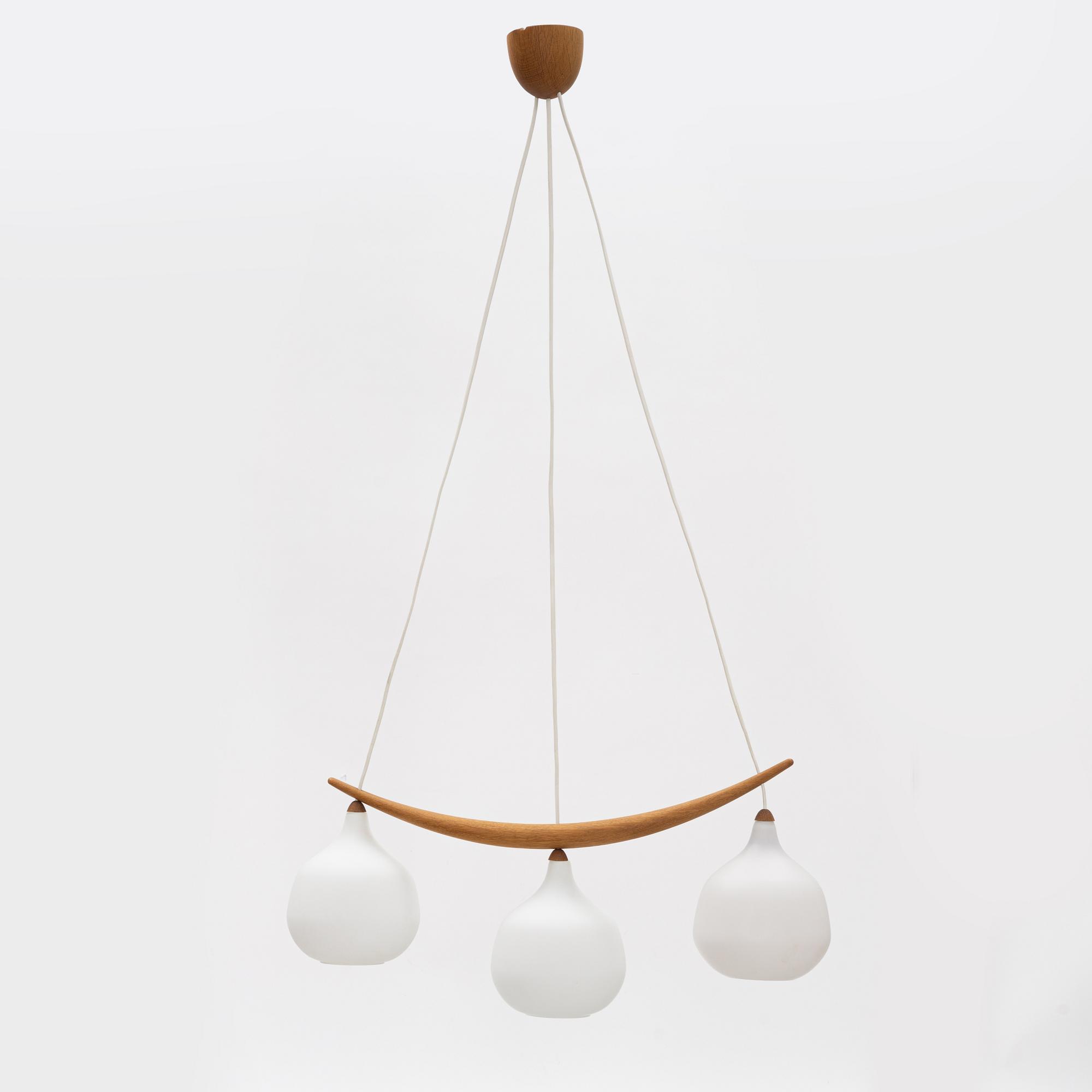 Uno & Östen Kristiansson, taklampa, "Bananen", Luxus, Vittsjö.