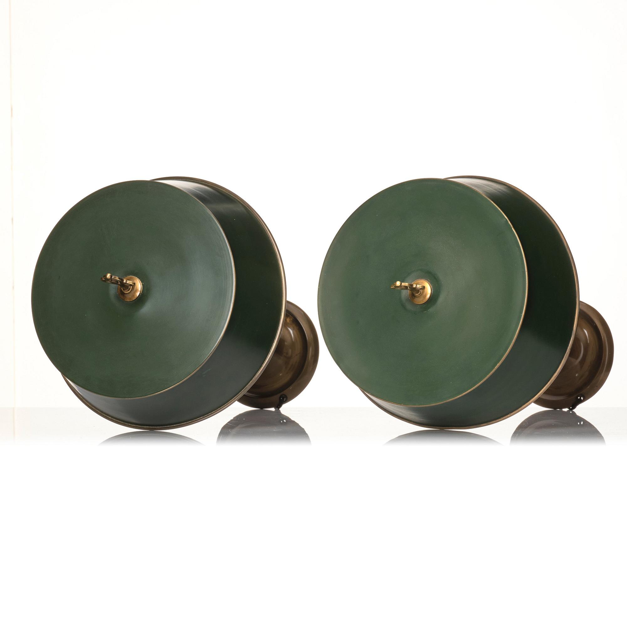 Melchior Wernstedt, a pair of table lamps, model "25760", Nordiska Kompaniet, 1920s.