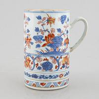 Mugg, porslin, Kina, Qingdynastin, Kangxi (1662-1722).