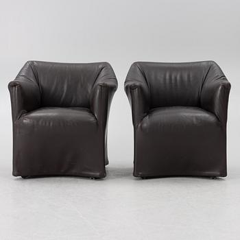 Mario Bellini, armchairs, a pair, model 684, "Tentazione", Cassina.