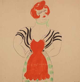 Isaac Grünewald, Costume sketch.