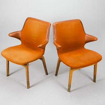 STOLAR, ett par, "Lulu" design Ilmari Tapiovaara, Asko, 1960-tal.