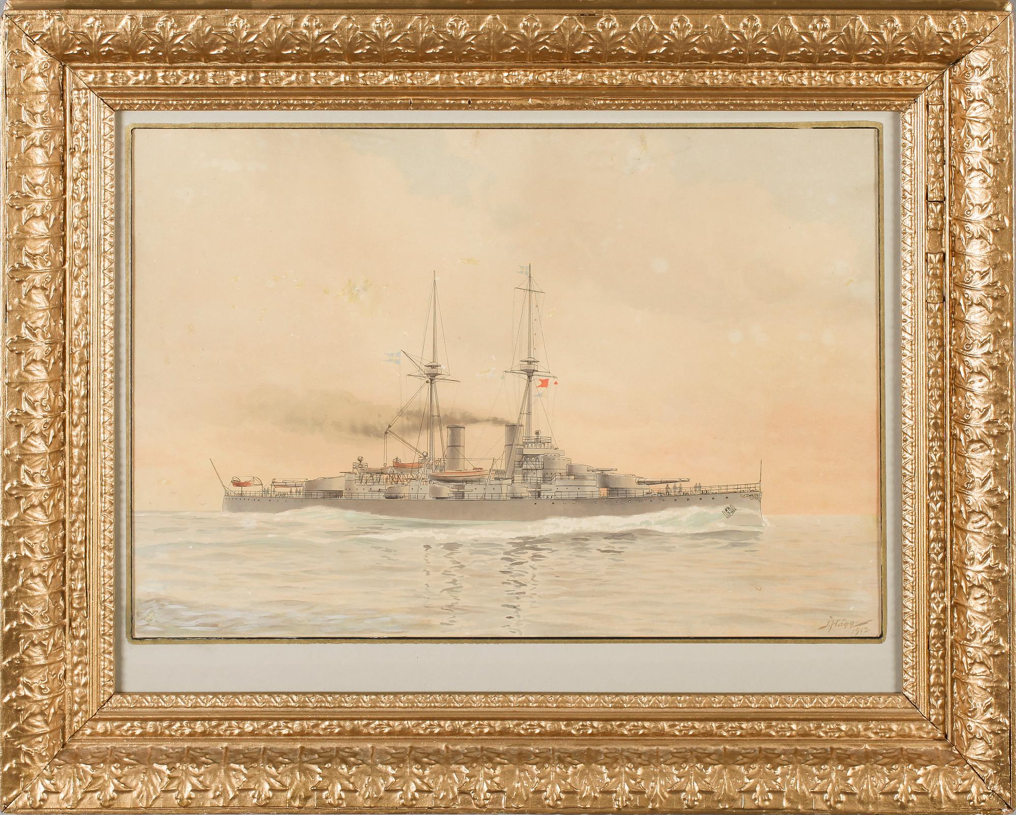 JACOB HÄGG, litografiskt tryck, signerad i trycket.