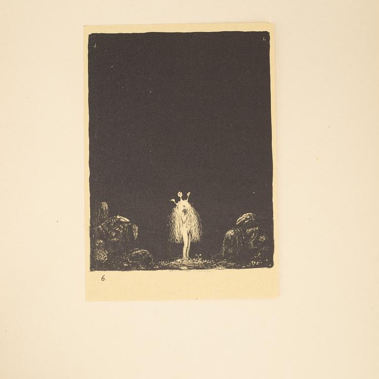 John Bauer, "Troll", svit om tio litografier, , Ernst Bauers Förlag Göteborg, A. Börtzells, 1915.
