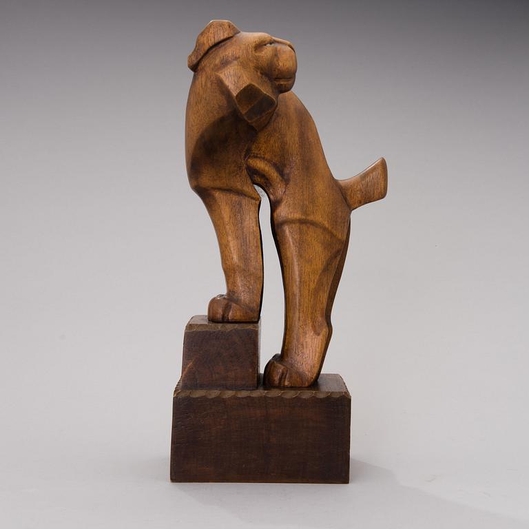 a wooden sculpture, marked Ukko Talvi, the first half of the 20th century.
