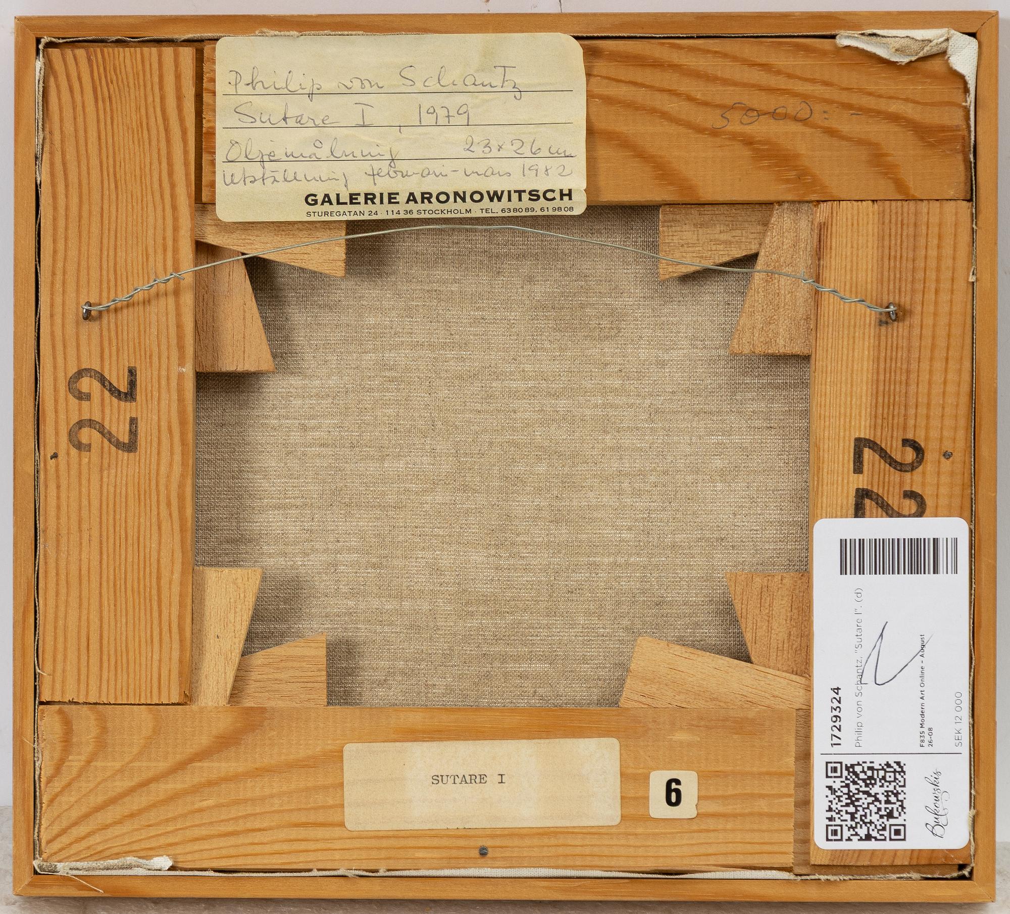 Philip von Schantz, "Sutare I".