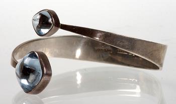 ARMBAND, silver, G Thysell, Gussi Smycken, Malmö 1967.