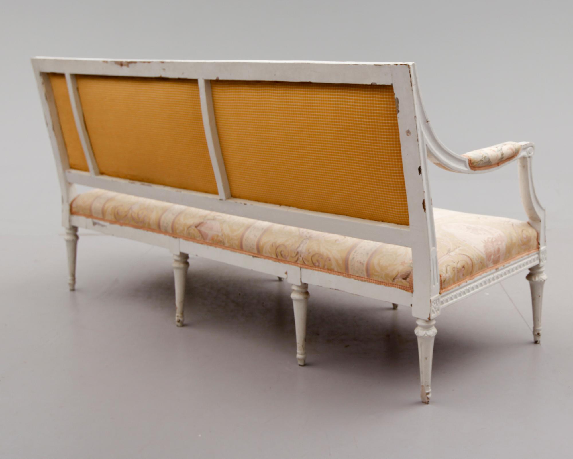 SOFFA, gustaviansk, 1700-talets andra hälft.