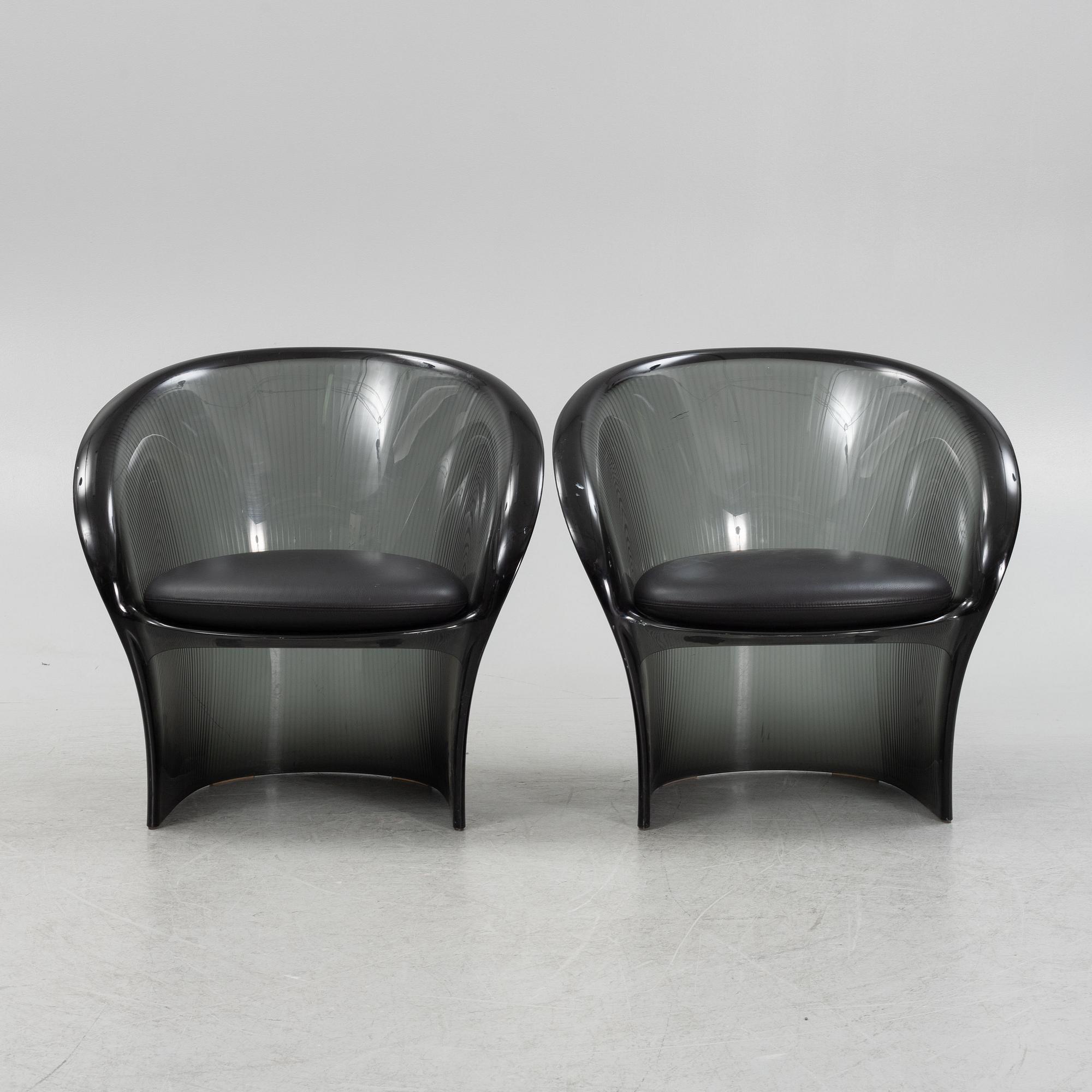 Pierre Paulin, a pair of 'Flower chair' armchiars, Magis.