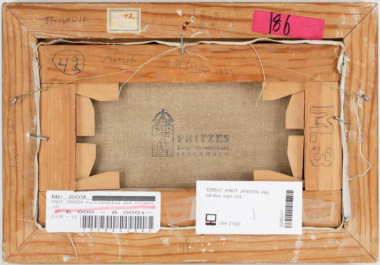 KNUT JANSON, olja på duk, sign.