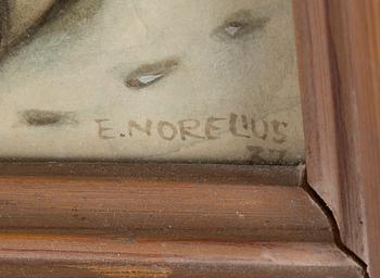 EINAR NORELIUS, akvarell, signerad och daterad -32.