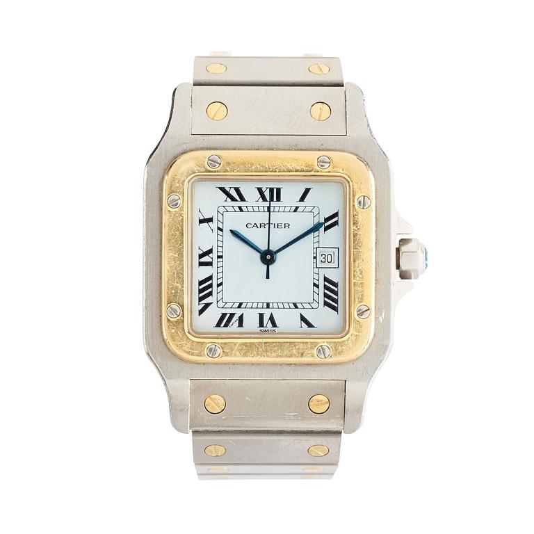 Cartier - Santos. Stål/guld. Automatisk. 28 x 29 mm.