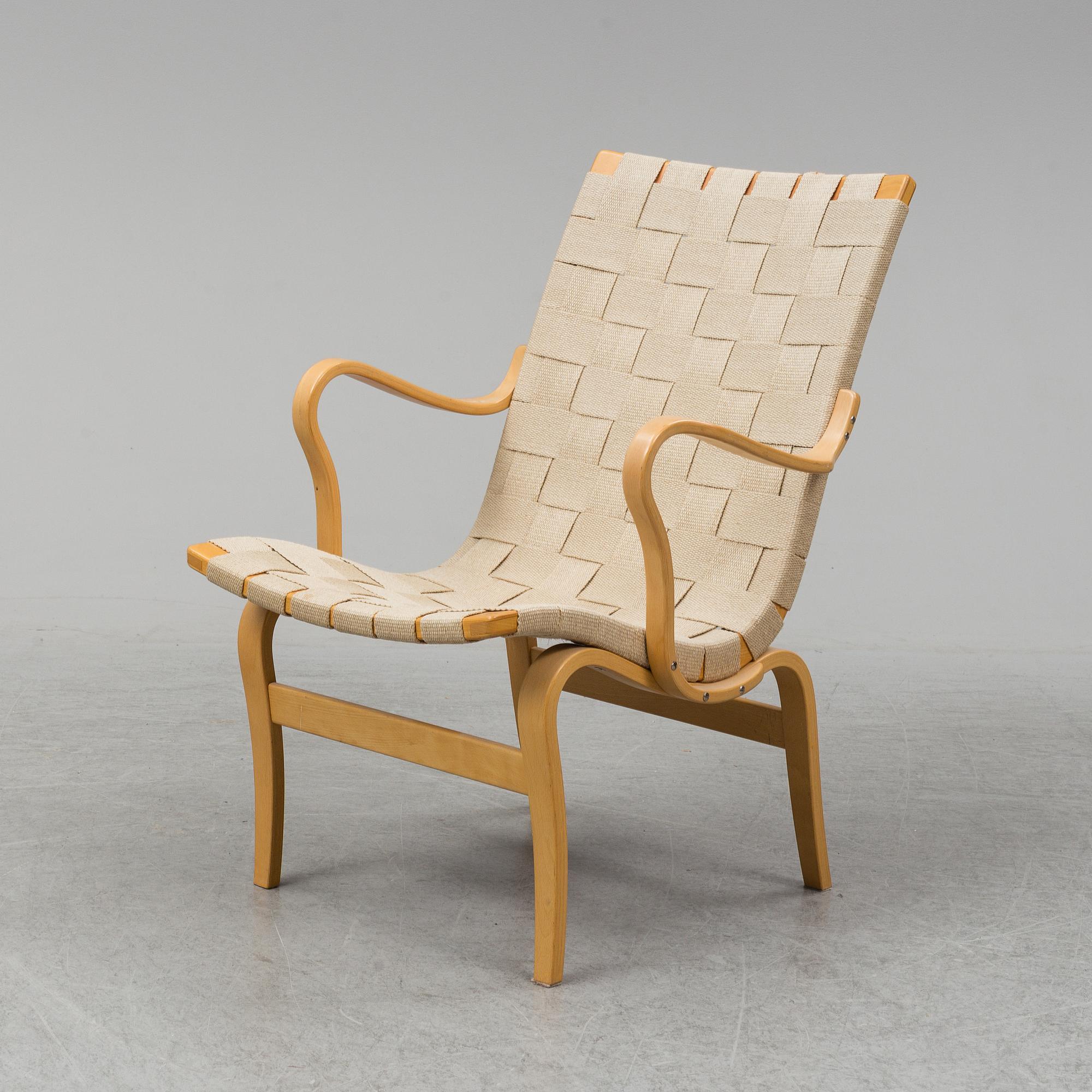 An 'Eva' easy chair by Bruno Mathsson for Dux.