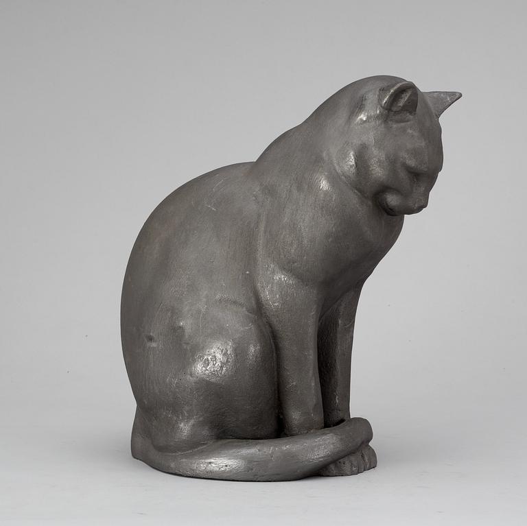 SKULPTUR, gjutjärn.  Anders Jönsson, Svenskt Tenn. "Jönssons katt".